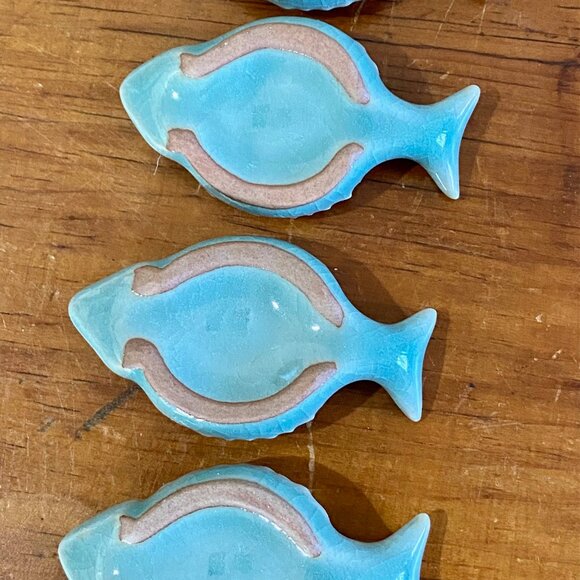 Fish Shaped (Japan) Chopsticks Rests; Vintage Unused; Set of 6 with original box - Picture 9 of 11